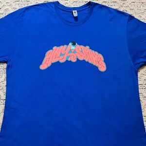 🎸 '22 Billy Strings Artist Funky Test Trippy Eyeball Art Graphic Blue Orange Tee